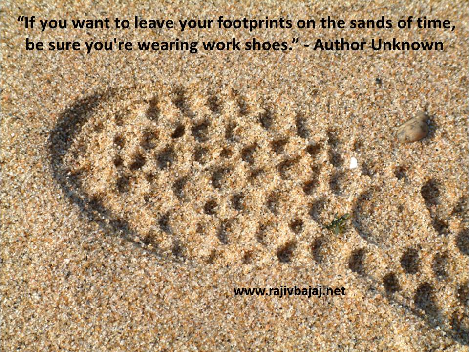 shoeprint in sand
